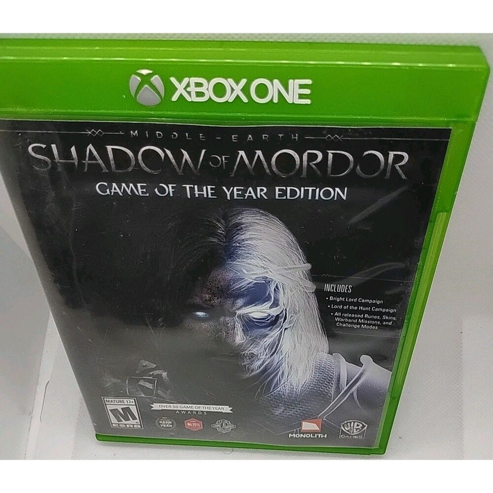 Xbox One Middle Earth Shadow of Mordor GOTY Game of the Year CIB 2015